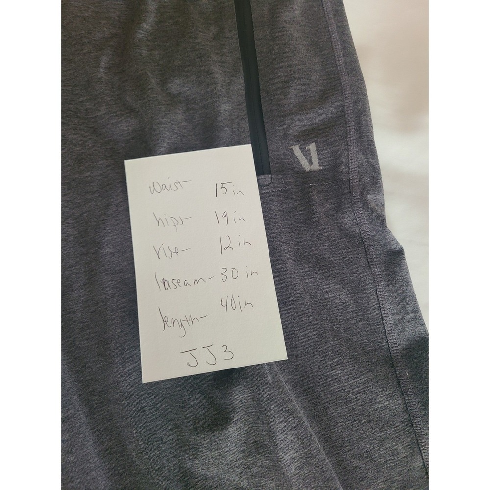Vuori Mens Sunday Performance Jogger Charcoal Heather Size Large Zip Pockets - Picture 2 of 16